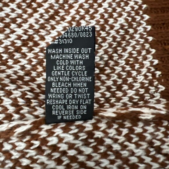 Fortune + Ivy Stitch Fix Sweater Womens Brown Stripe Cardigan Long Sleeve Pocket - Picture 8 of 9